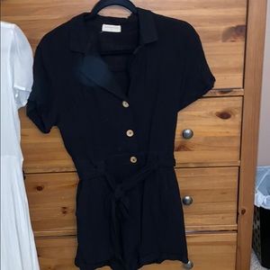 Black Princess Polly romper